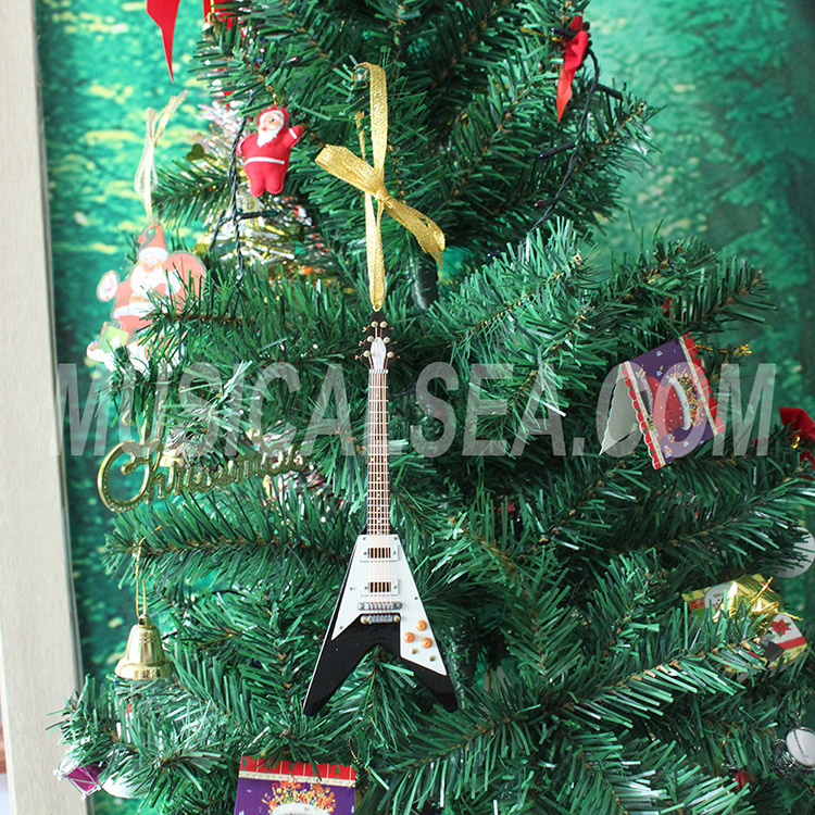 Miniature guitar unique Christmas decoration 